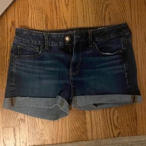American Eagle super stretch midi jean shorts size 4